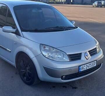 Рено Megane Scenic 2004 в Ковель на Automoto.ua Серый Рено Megane Scenic, объемом двигателя 1.9 л и пробегом 277 тыс. км за 4400 $, фото 1 на Automoto.ua