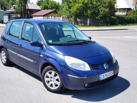Рено Megane Scenic 2004 в Чернигове на Automoto.ua Синий Рено Megane Scenic, объемом двигателя 1.6 л и пробегом 185 тыс. км за 4000 $, фото 1 на Automoto.ua