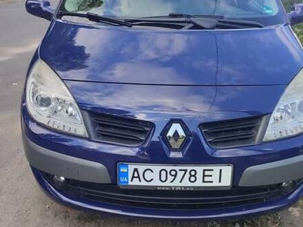 Синий Рено Megane Scenic, объемом двигателя 2 л и пробегом 200 тыс. км за 4800 $, фото 1 на Automoto.ua