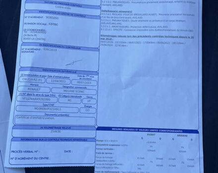 Белый Рено Scenic XMOD, объемом двигателя 1.6 л и пробегом 255 тыс. км за 10300 $, фото 33 на Automoto.ua