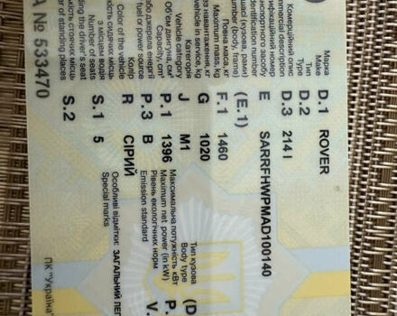 Серый Ровер 200, объемом двигателя 1.4 л и пробегом 240 тыс. км за 2300 $, фото 10 на Automoto.ua