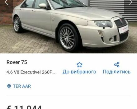 Зеленый Ровер 75, объемом двигателя 2 л и пробегом 250 тыс. км за 4402 $, фото 21 на Automoto.ua