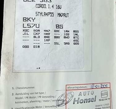 Сірий Сеат Cordoba, об'ємом двигуна 1.4 л та пробігом 200 тис. км за 5450 $, фото 46 на Automoto.ua