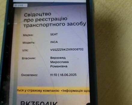 Белый Сеат Инка, объемом двигателя 1.9 л и пробегом 333 тыс. км за 999 $, фото 3 на Automoto.ua