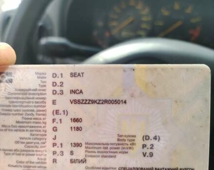 Білий Сеат Inca, об'ємом двигуна 1.4 л та пробігом 88 тис. км за 2200 $, фото 16 на Automoto.ua