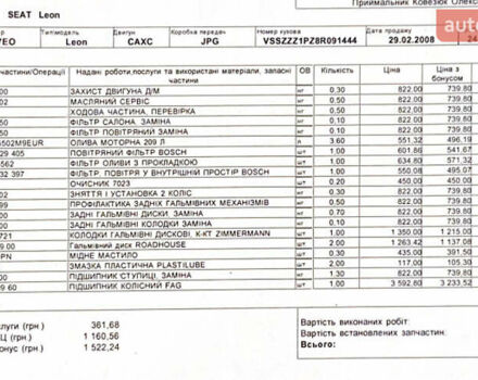 Чорний Сеат Leon, об'ємом двигуна 1.39 л та пробігом 262 тис. км за 5600 $, фото 47 на Automoto.ua