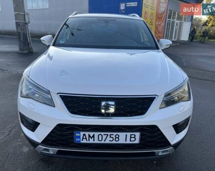 Белый Сеат Ateca, объемом двигателя 1.97 л и пробегом 165 тыс. км за 22800 $, фото 1 на Automoto.ua