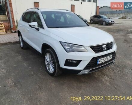 Белый Сеат Ateca, объемом двигателя 1.6 л и пробегом 74 тыс. км за 21999 $, фото 1 на Automoto.ua