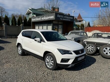 Белый Сеат Ateca, объемом двигателя 1.5 л и пробегом 93 тыс. км за 17999 $, фото 1 на Automoto.ua
