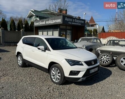 Белый Сеат Ateca, объемом двигателя 1.5 л и пробегом 93 тыс. км за 17999 $, фото 1 на Automoto.ua