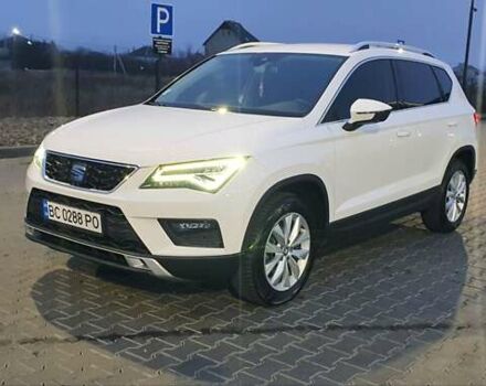 Белый Сеат Ateca, объемом двигателя 1.6 л и пробегом 196 тыс. км за 19150 $, фото 1 на Automoto.ua