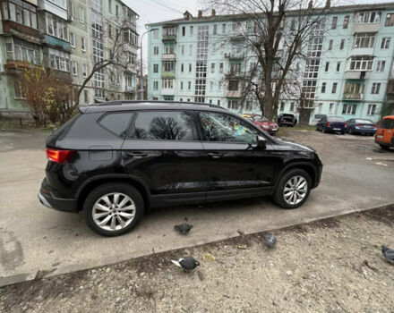 Черный Сеат Ateca, объемом двигателя 1.5 л и пробегом 74 тыс. км за 25000 $, фото 3 на Automoto.ua