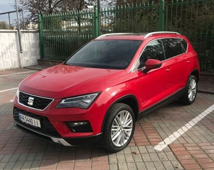 Красный Сеат Ateca, объемом двигателя 1.6 л и пробегом 87 тыс. км за 20500 $, фото 1 на Automoto.ua