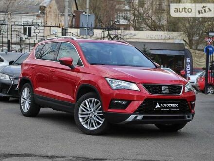 Красный Сеат Ateca, объемом двигателя 1.6 л и пробегом 68 тыс. км за 24500 $, фото 1 на Automoto.ua