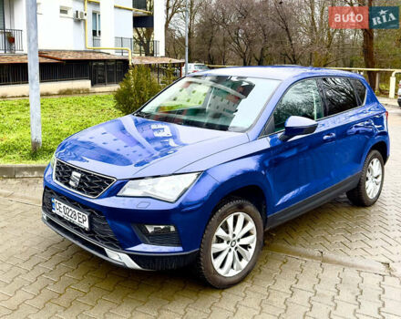 Синий Сеат Ateca, объемом двигателя 1.4 л и пробегом 60 тыс. км за 19200 $, фото 2 на Automoto.ua