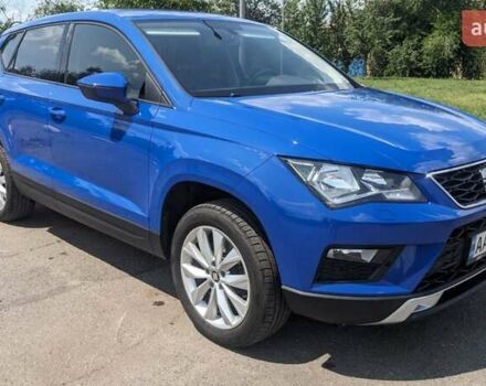 Синий Сеат Ateca, объемом двигателя 1.4 л и пробегом 72 тыс. км за 19200 $, фото 1 на Automoto.ua