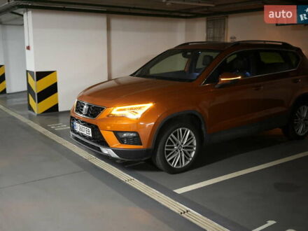 Сеат Ateca 2018 в Киеве на Automoto.ua Оранжевый Сеат Ateca, объемом двигателя 1.6 л и пробегом 53 тыс. км за 22506 $, фото 1 на Automoto.ua