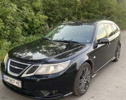 Черный Сааб 9-3, объемом двигателя 1.91 л и пробегом 402 тыс. км за 5400 $, фото 9 на Automoto.ua