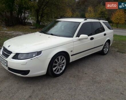 Белый Сааб 9-5, объемом двигателя 1.9 л и пробегом 360 тыс. км за 4900 $, фото 1 на Automoto.ua