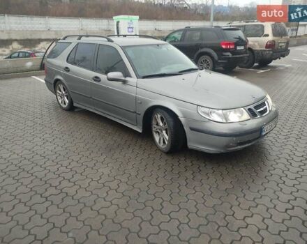 Серый Сааб 9-5, объемом двигателя 2.29 л и пробегом 417 тыс. км за 3200 $, фото 3 на Automoto.ua