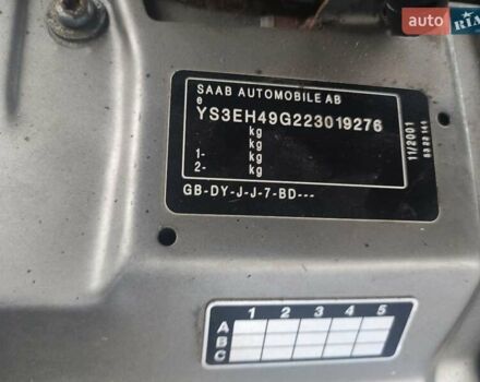 Серый Сааб 9-5, объемом двигателя 2.29 л и пробегом 417 тыс. км за 3200 $, фото 1 на Automoto.ua