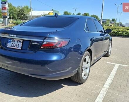 Синий Сааб 9-5, объемом двигателя 2 л и пробегом 201 тыс. км за 13000 $, фото 2 на Automoto.ua