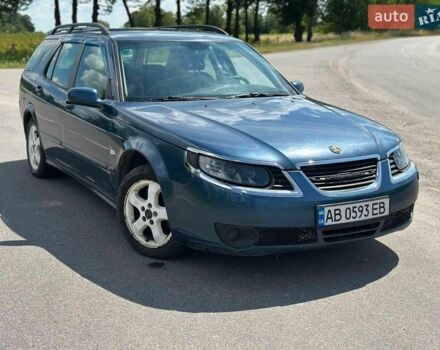 Синий Сааб 9-5, объемом двигателя 1.99 л и пробегом 304 тыс. км за 3500 $, фото 1 на Automoto.ua