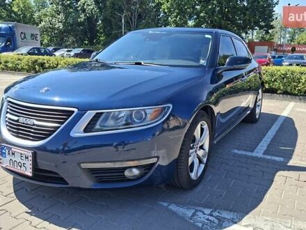 Синий Сааб 9-5, объемом двигателя 2 л и пробегом 201 тыс. км за 13000 $, фото 1 на Automoto.ua