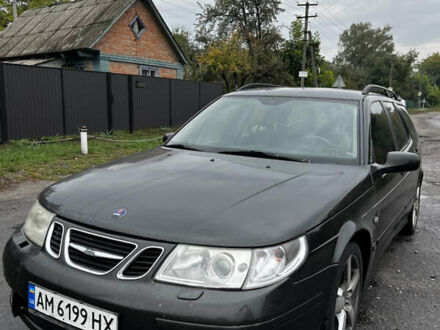Зеленый Сааб 9-5, объемом двигателя 2.3 л и пробегом 280 тыс. км за 5000 $, фото 1 на Automoto.ua