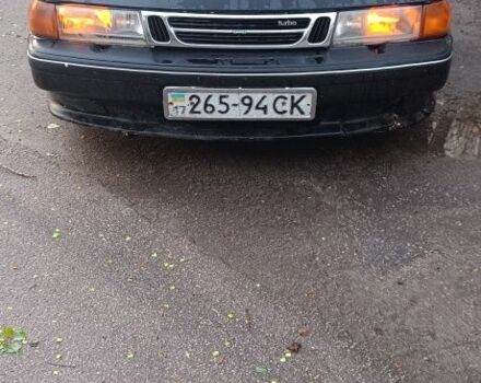 Черный Сааб 9000, объемом двигателя 2 л и пробегом 333 тыс. км за 1000 $, фото 1 на Automoto.ua