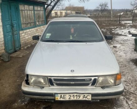 Серый Сааб 9000, объемом двигателя 2.3 л и пробегом 510 тыс. км за 1700 $, фото 1 на Automoto.ua