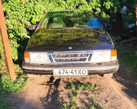 Синий Сааб 9000, объемом двигателя 2 л и пробегом 2 тыс. км за 952 $, фото 4 на Automoto.ua