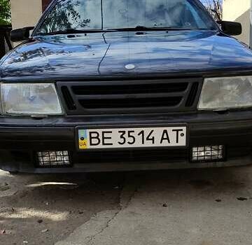 Синий Сааб 9000, объемом двигателя 2 л и пробегом 290 тыс. км за 2200 $, фото 2 на Automoto.ua