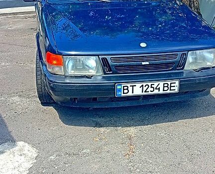 Синий Сааб 9000, объемом двигателя 2 л и пробегом 432 тыс. км за 1499 $, фото 1 на Automoto.ua
