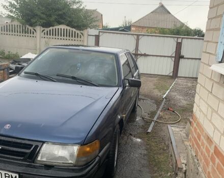 Синий Сааб 9000, объемом двигателя 2.3 л и пробегом 275 тыс. км за 962 $, фото 1 на Automoto.ua