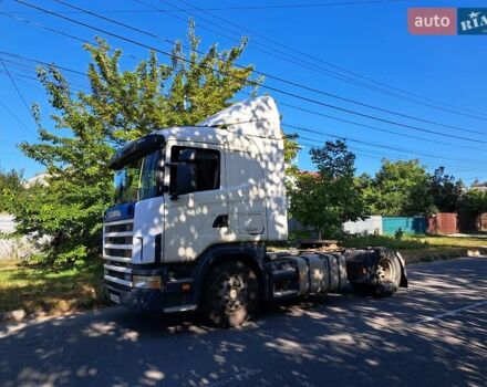 Белый Сканиа 124, объемом двигателя 12 л и пробегом 200 тыс. км за 7900 $, фото 1 на Automoto.ua