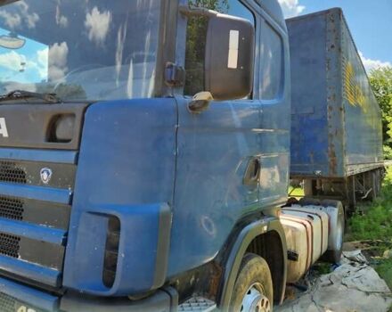 Синий Сканиа Р 124, объемом двигателя 12 л и пробегом 900 тыс. км за 6000 $, фото 3 на Automoto.ua