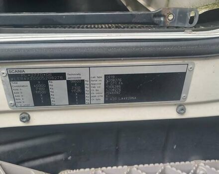 Білий Сканіа Р 420, об'ємом двигуна 0 л та пробігом 370 тис. км за 19900 $, фото 5 на Automoto.ua
