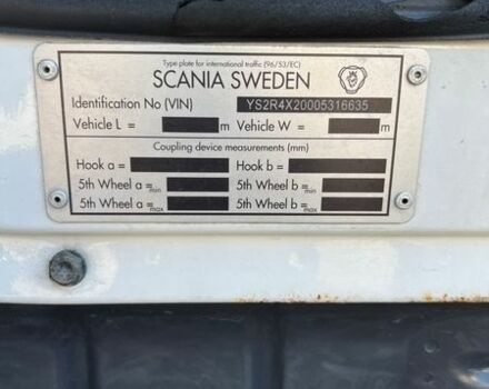 Білий Сканіа Р 480, об'ємом двигуна 12.74 л та пробігом 1000 тис. км за 24500 $, фото 22 на Automoto.ua