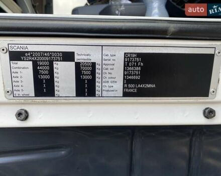 Белый Сканиа Р 500, объемом двигателя 15.6 л и пробегом 1 тыс. км за 34309 $, фото 3 на Automoto.ua