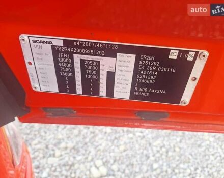 Красный Сканиа Р 500, объемом двигателя 12 л и пробегом 700 тыс. км за 52888 $, фото 19 на Automoto.ua