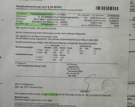 Білий Сканіа R 580, об'ємом двигуна 15.6 л та пробігом 842 тис. км за 32900 $, фото 38 на Automoto.ua