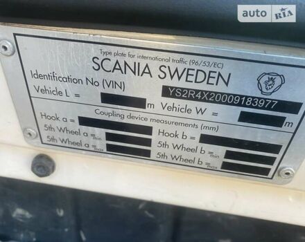 Білий Сканіа R 410, об'ємом двигуна 0 л та пробігом 905 тис. км за 25500 $, фото 8 на Automoto.ua