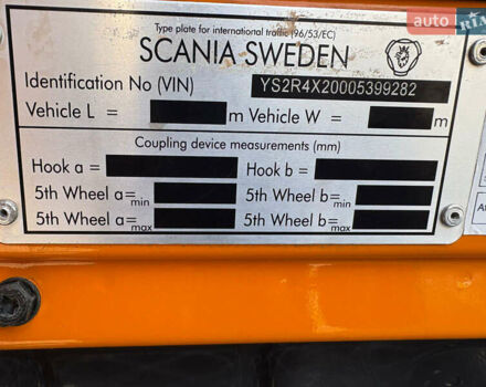 Помаранчевий Сканіа R 410, об'ємом двигуна 12.7 л та пробігом 953 тис. км за 29900 $, фото 16 на Automoto.ua