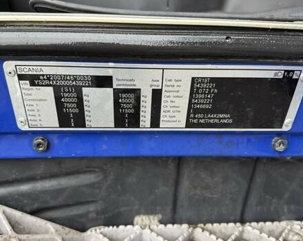 Сканіа R 450, об'ємом двигуна 0 л та пробігом 812 тис. км за 31500 $, фото 13 на Automoto.ua