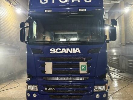 Синий Сканиа R 450, объемом двигателя 12.7 л и пробегом 535 тыс. км за 37872 $, фото 1 на Automoto.ua