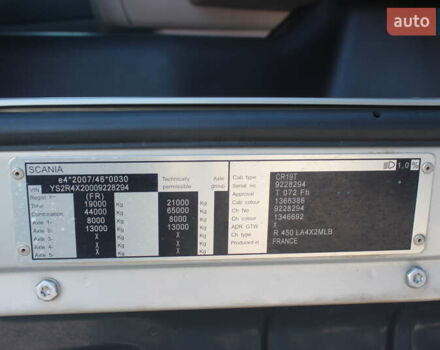 Зеленый Сканиа R 450, объемом двигателя 12 л и пробегом 937 тыс. км за 40086 $, фото 9 на Automoto.ua