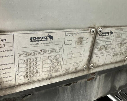 Серый Шмитц Каргобулл C01, объемом двигателя 0 л и пробегом 100 тыс. км за 5400 $, фото 10 на Automoto.ua