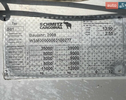 Шмітц Каргобулл САФ, об'ємом двигуна 0 л та пробігом 777 тис. км за 9000 $, фото 10 на Automoto.ua