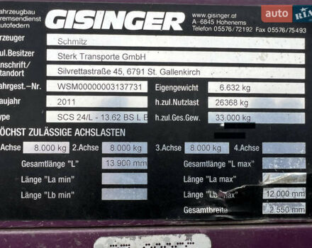 Сірий Шмітц Каргобулл САФ, об'ємом двигуна 0 л та пробігом 777 тис. км за 9800 $, фото 11 на Automoto.ua